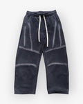 Washed Striped Baggy Sweatpants