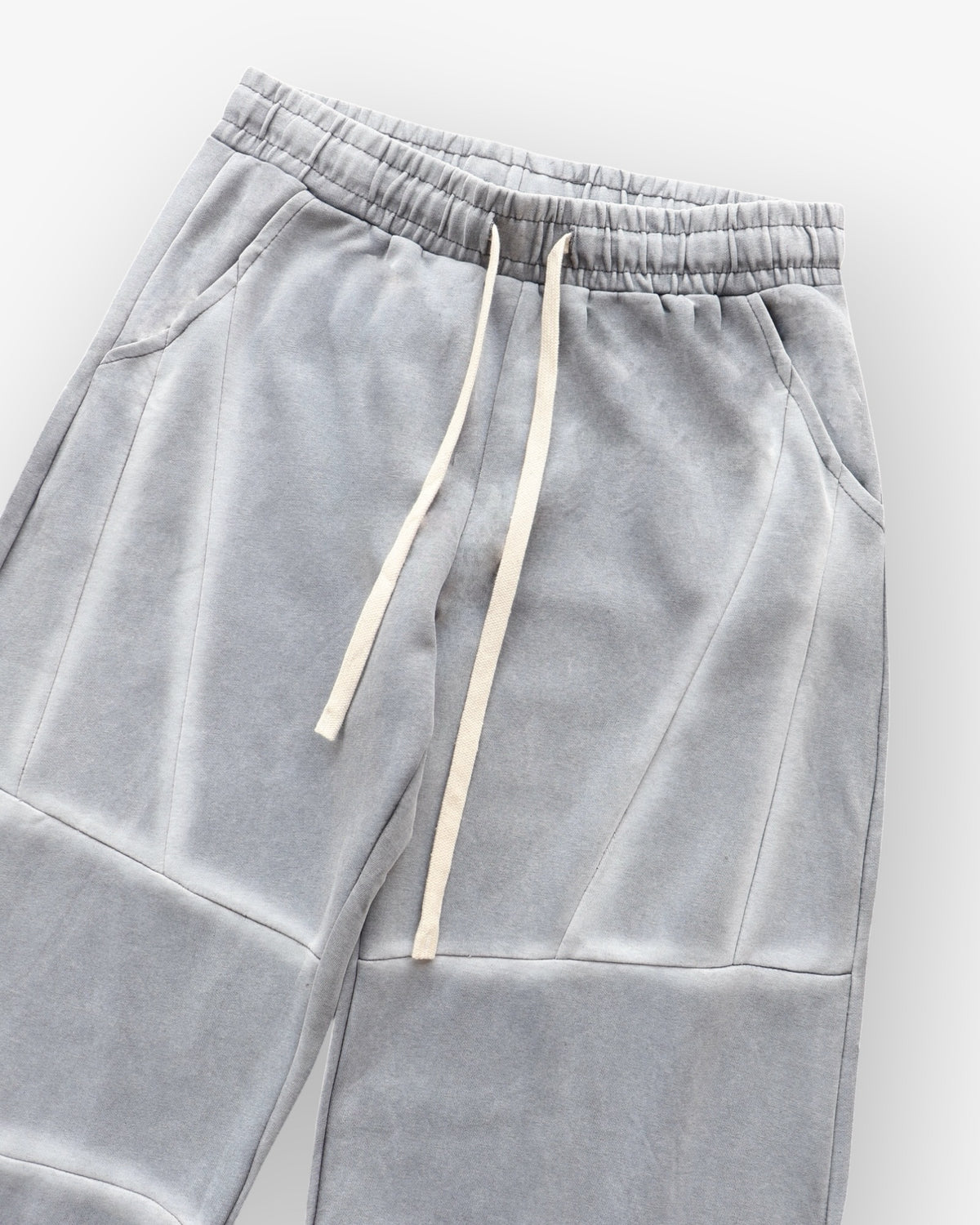 Washed Striped Baggy Sweatpants