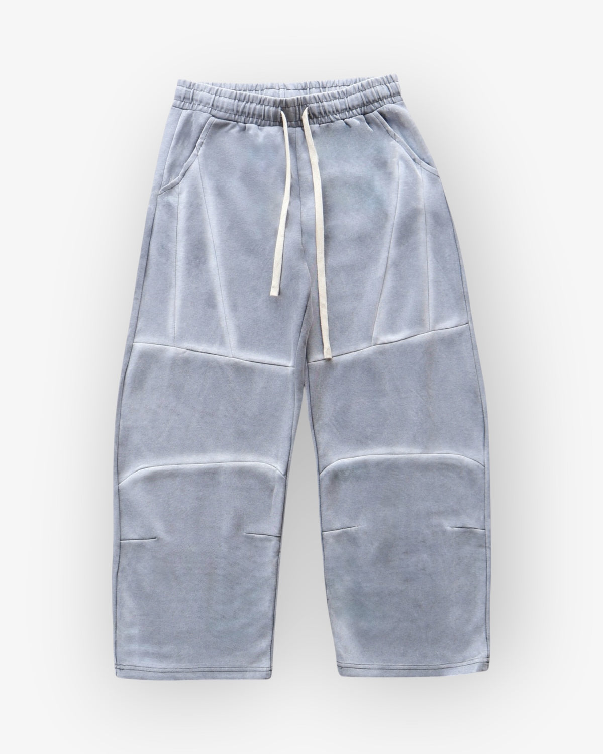 Washed Striped Baggy Sweatpants