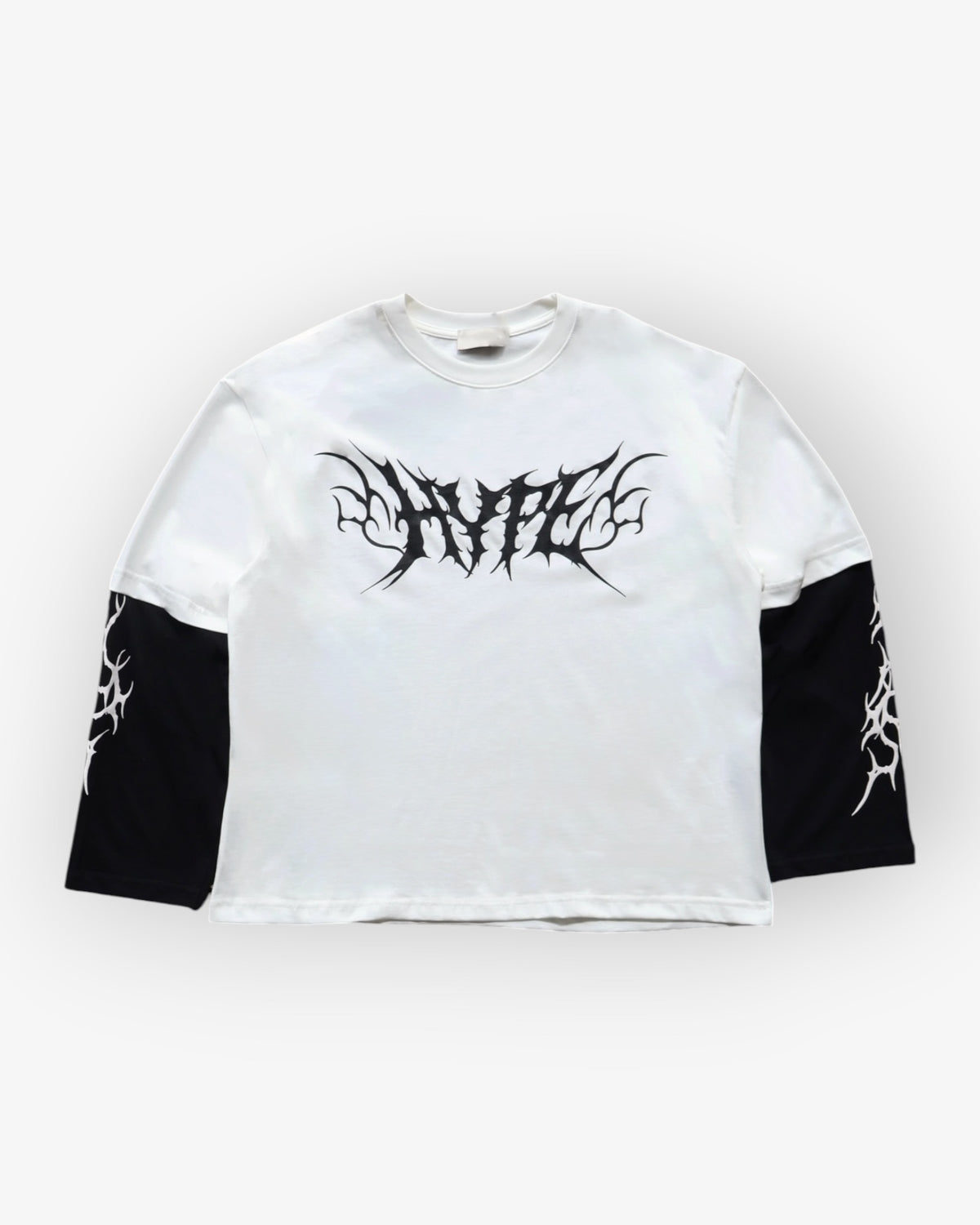 Black & White Double Layer Longsleeve