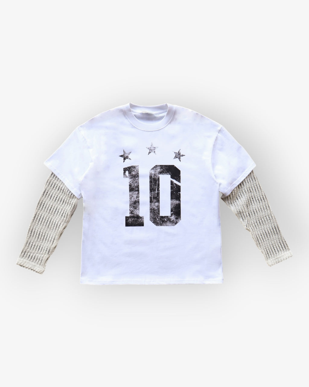 White Net Layer Longsleeve