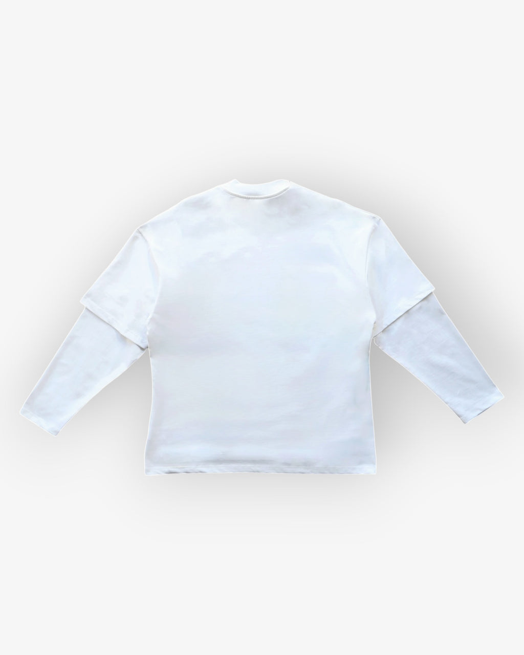 White Double Layer Longsleeve