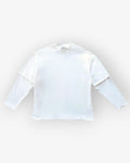 White Double Layer Longsleeve