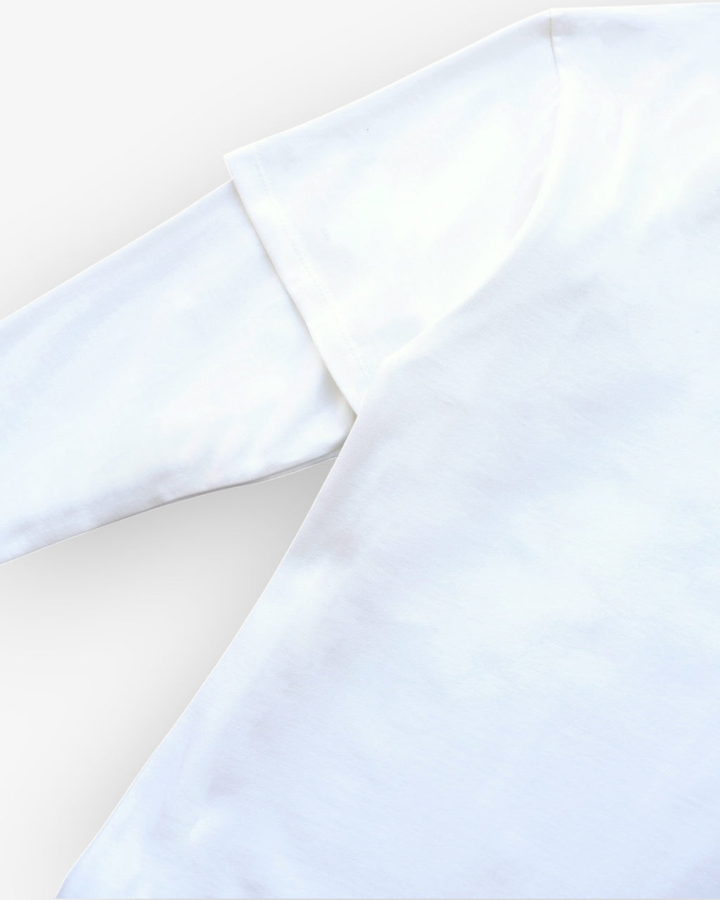 White Double Layer Longsleeve