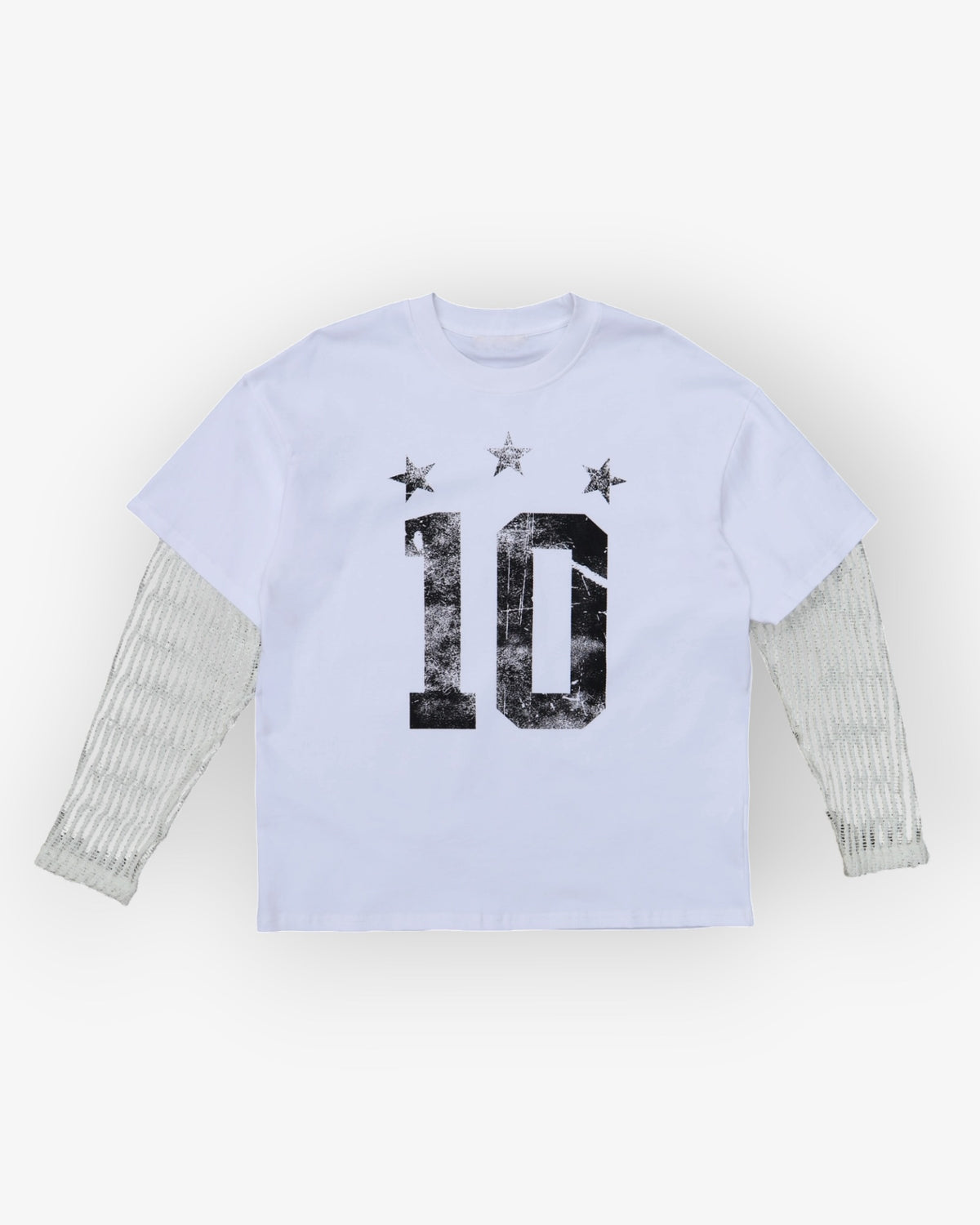 White Net Layer Longsleeve