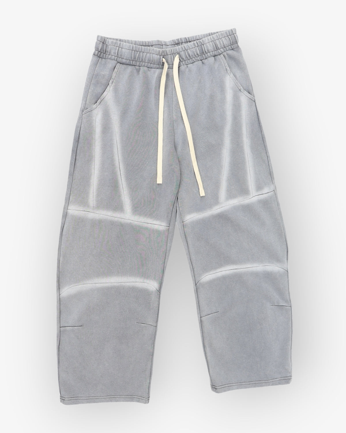 Washed Striped Baggy Sweatpants
