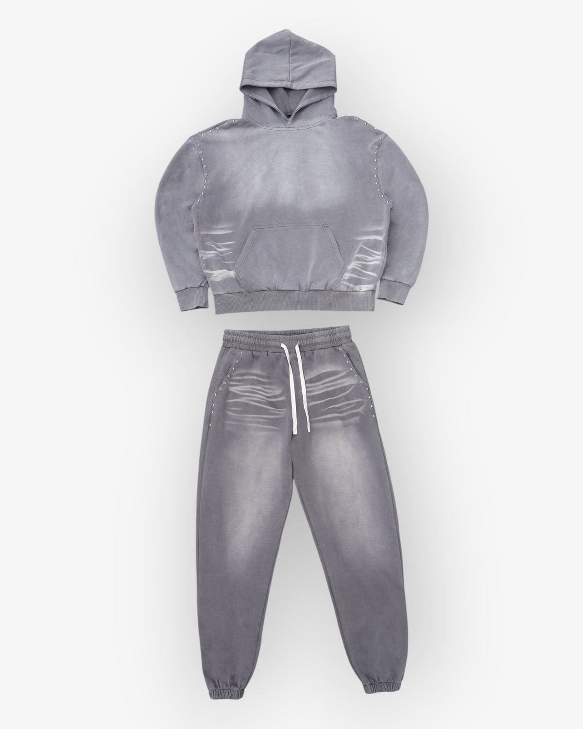 Gray Studded Tracksuit