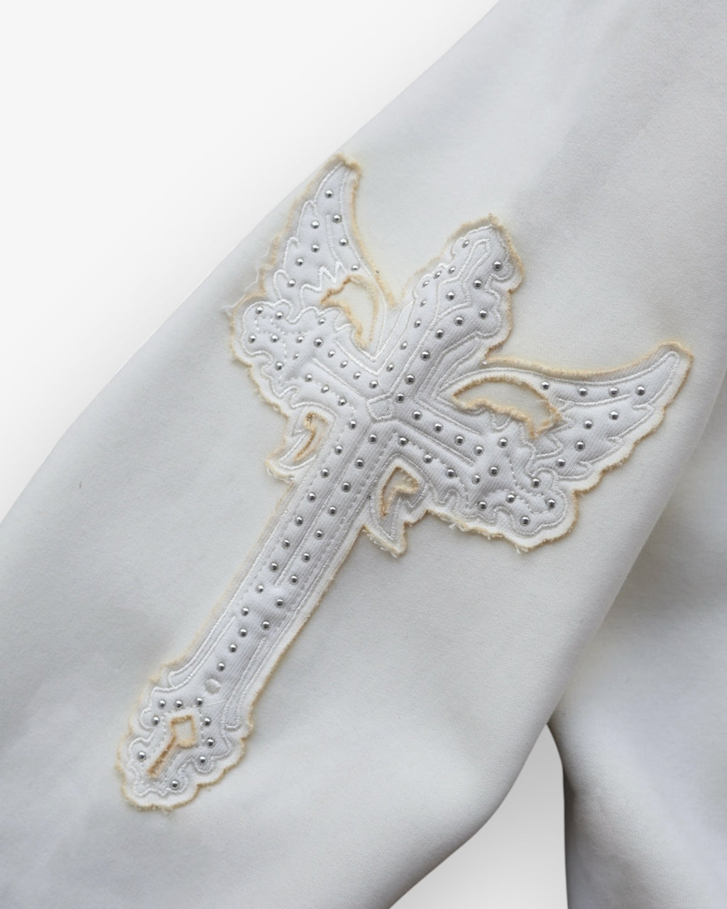 Cream Zip Up Hoodie