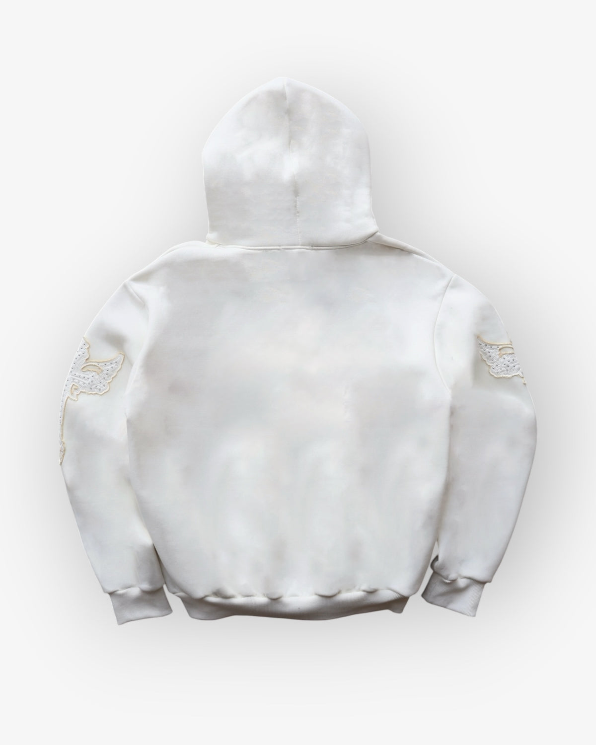Cream Zip Up Hoodie