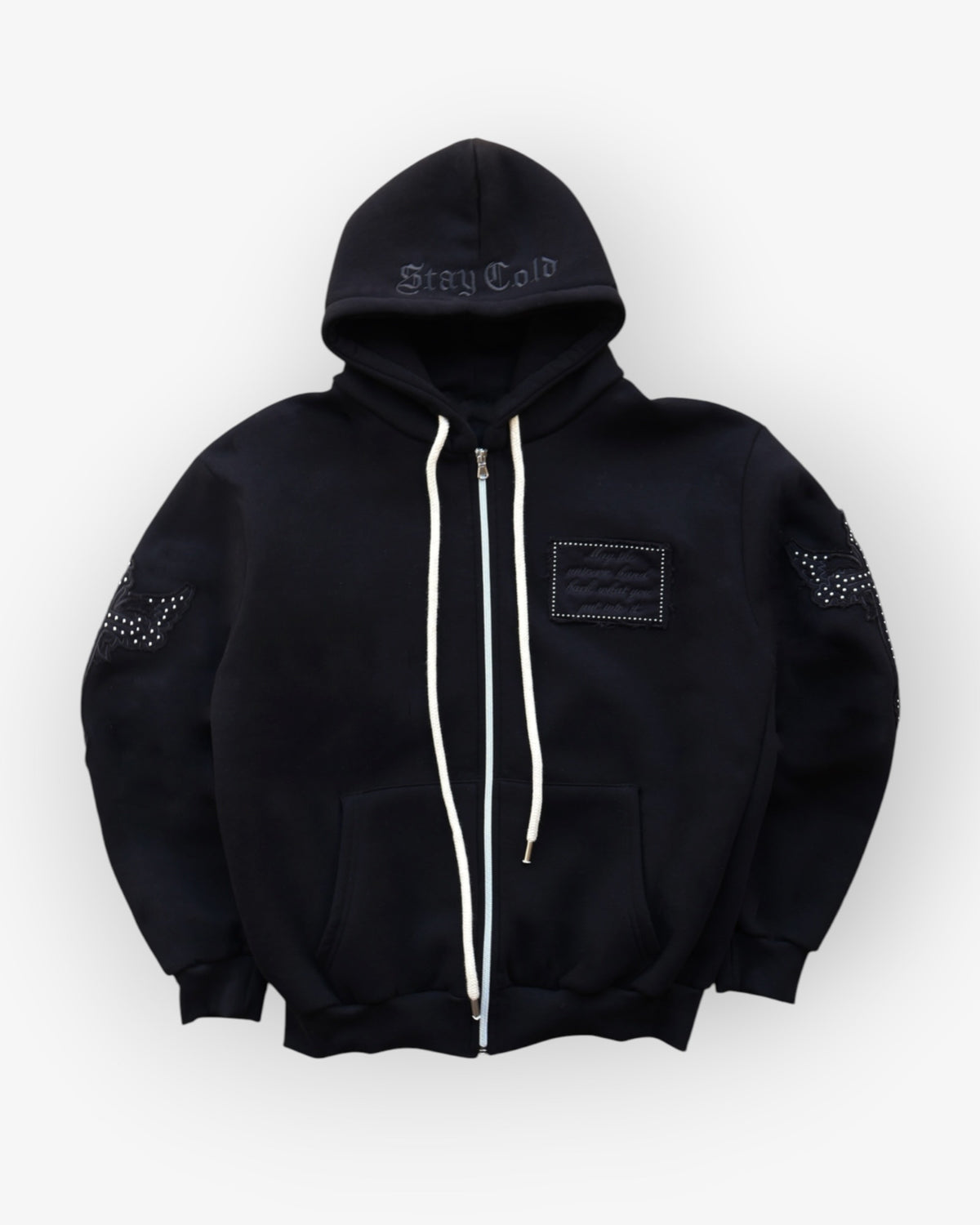 Black Zip Up Hoodie