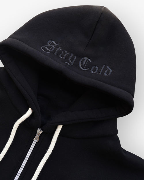Black Zip Up Hoodie