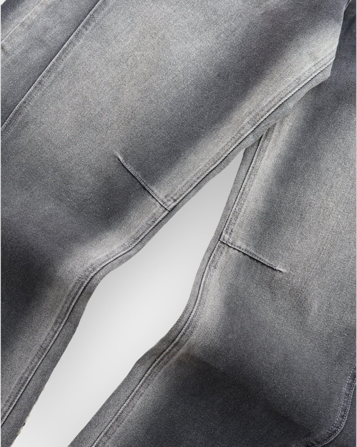 Grey/White Vintage Wash Baggy Denim
