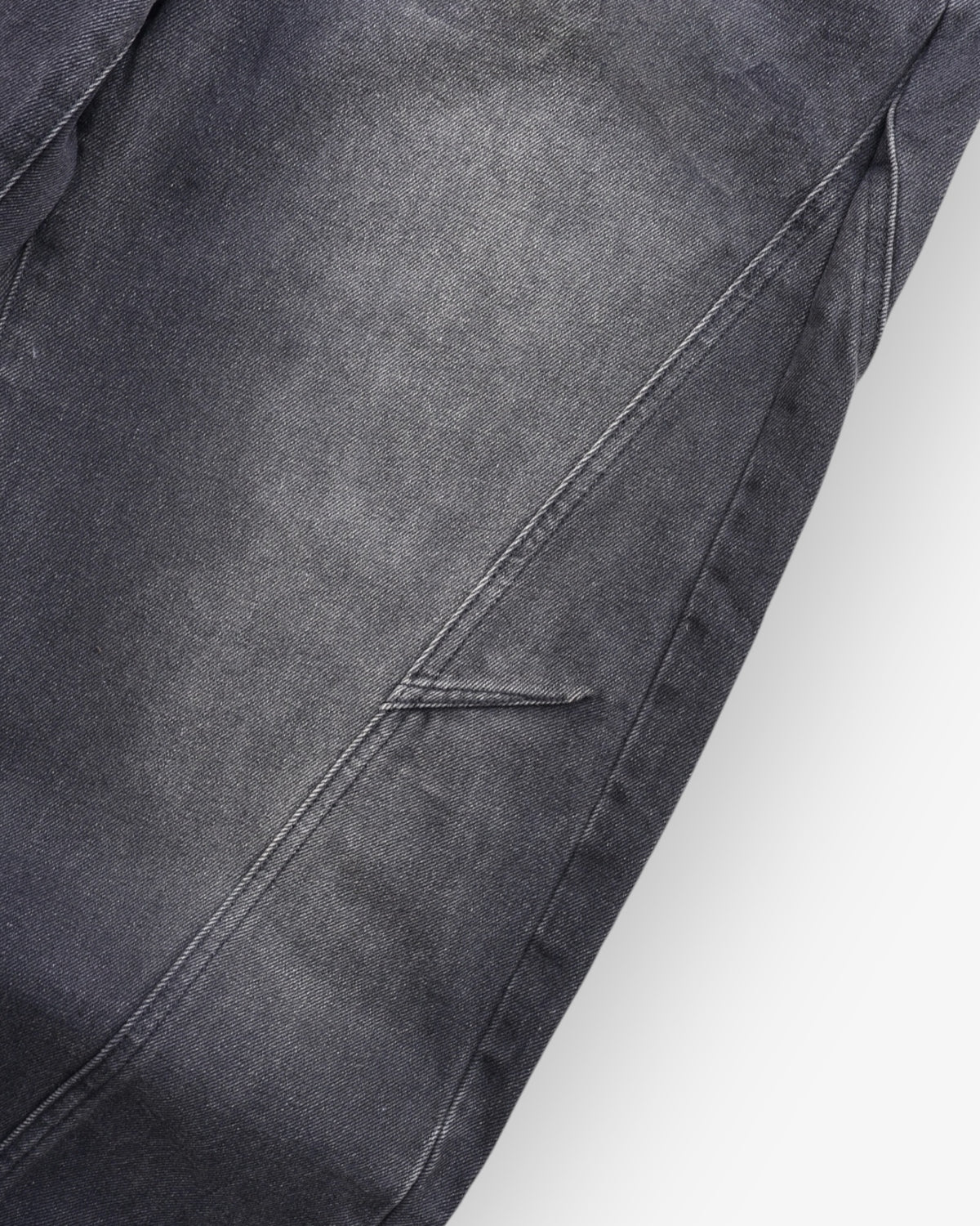 Dark Washed Stitch Denim
