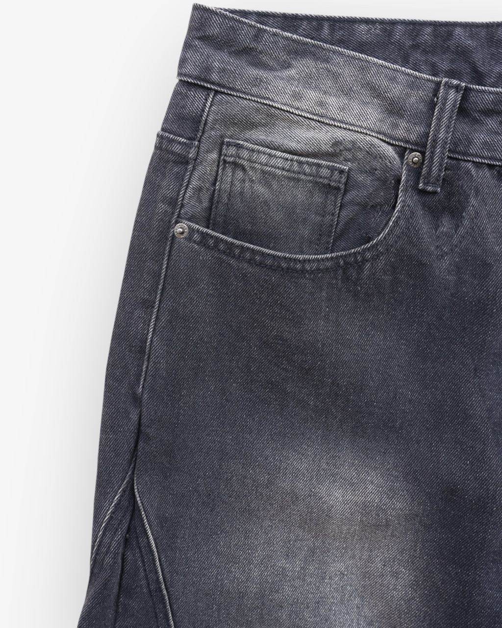 Dark Washed Stitch Denim