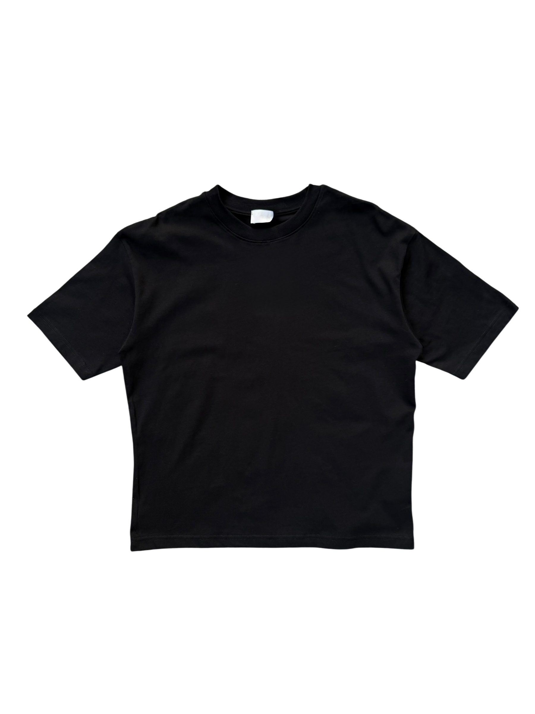 T-Shirt BoxyFIt Scritta Retro “AMMO MA CHI T SAP?” argentata brillantinata