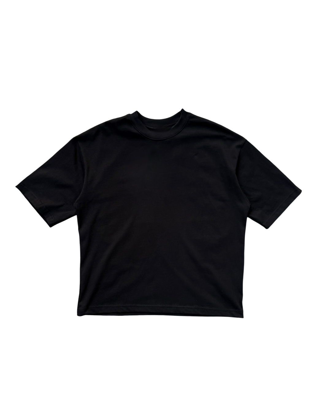T-Shirt BoxyFit Scritta Retro “STA’ SENZA PNZIER” argentata brillantinata