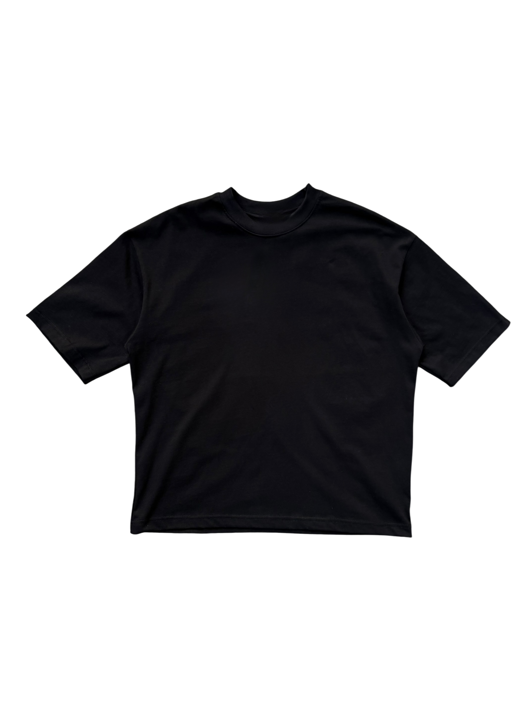 T-Shirt BoxyFit Scritta Retro “STA’ SENZA PNZIER” argentata brillantinata