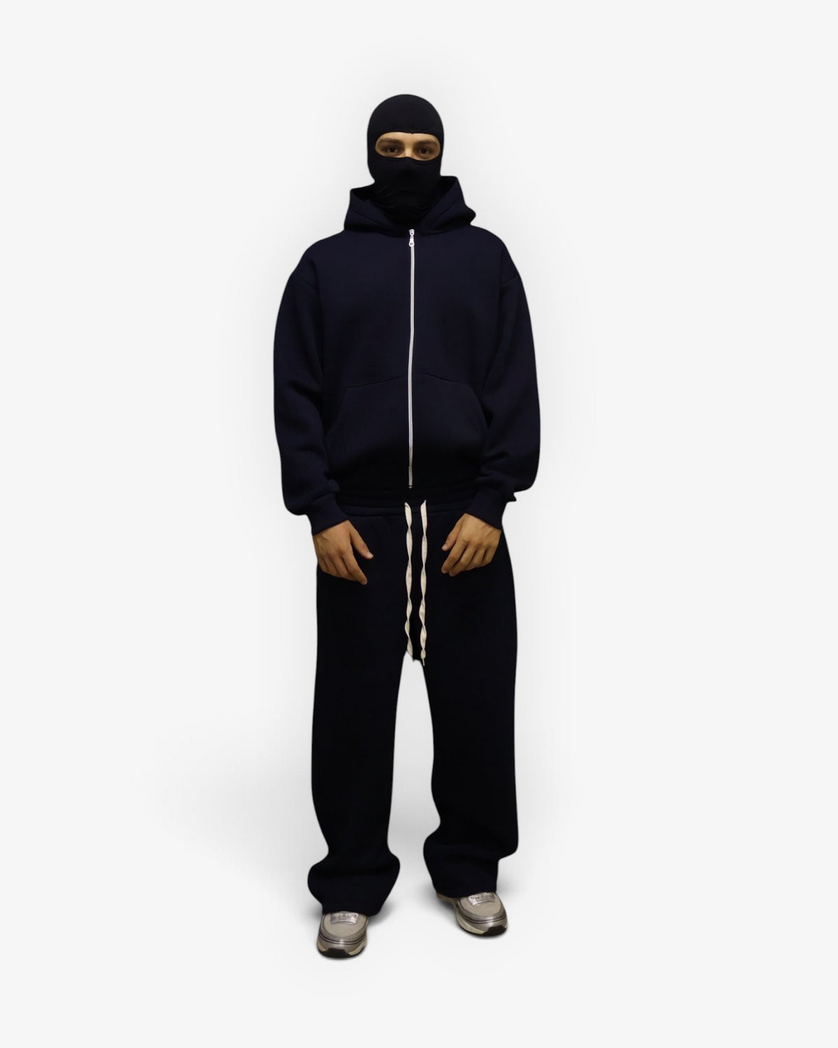 Navy Blue Zip Tracksuit