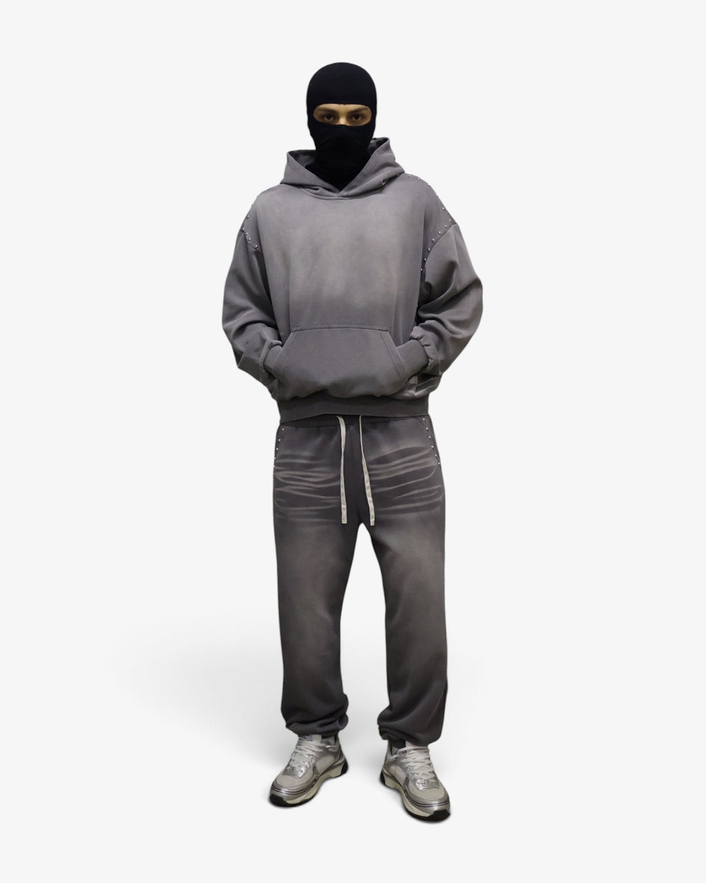 Gray Studded Tracksuit