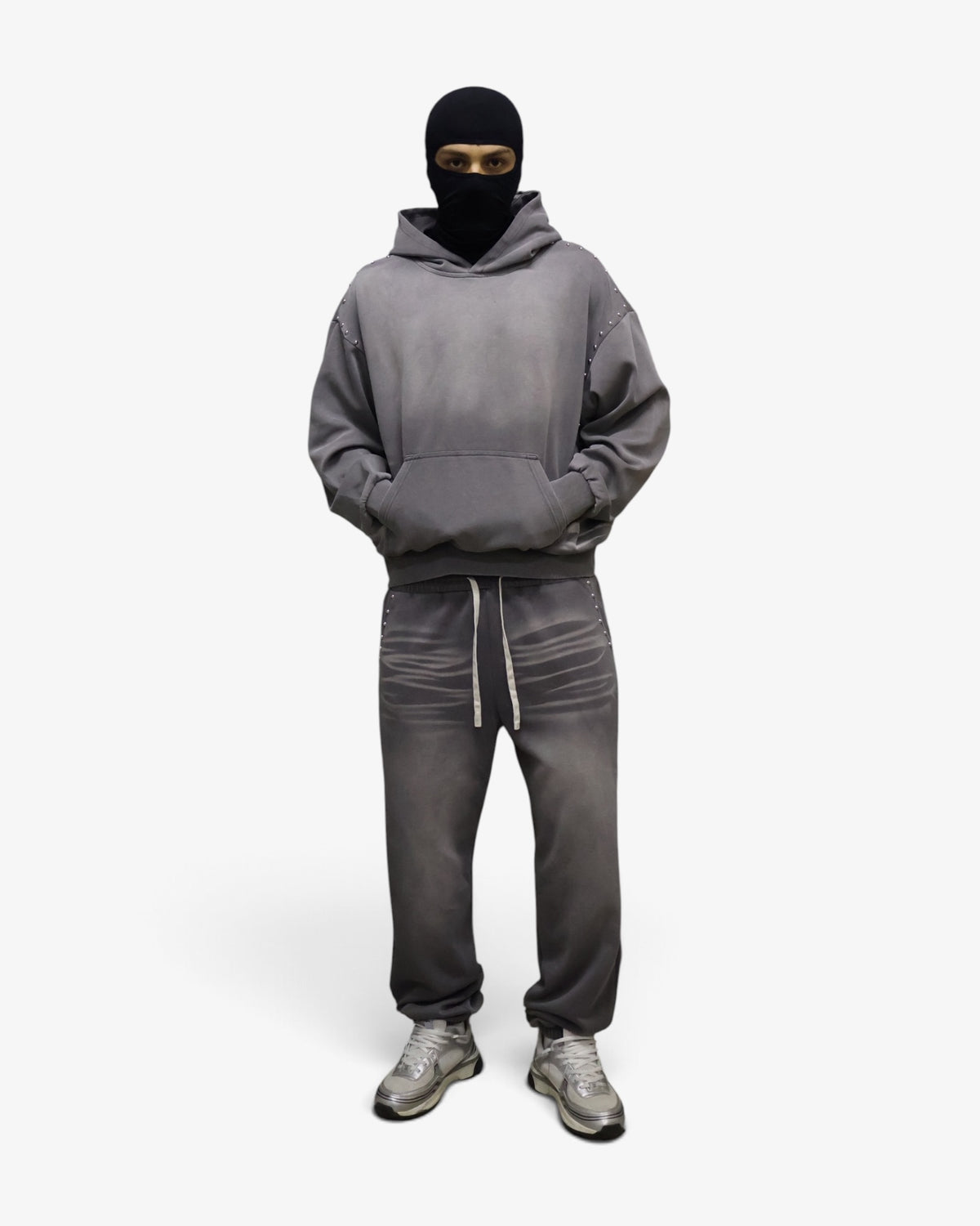 Gray Studded Tracksuit