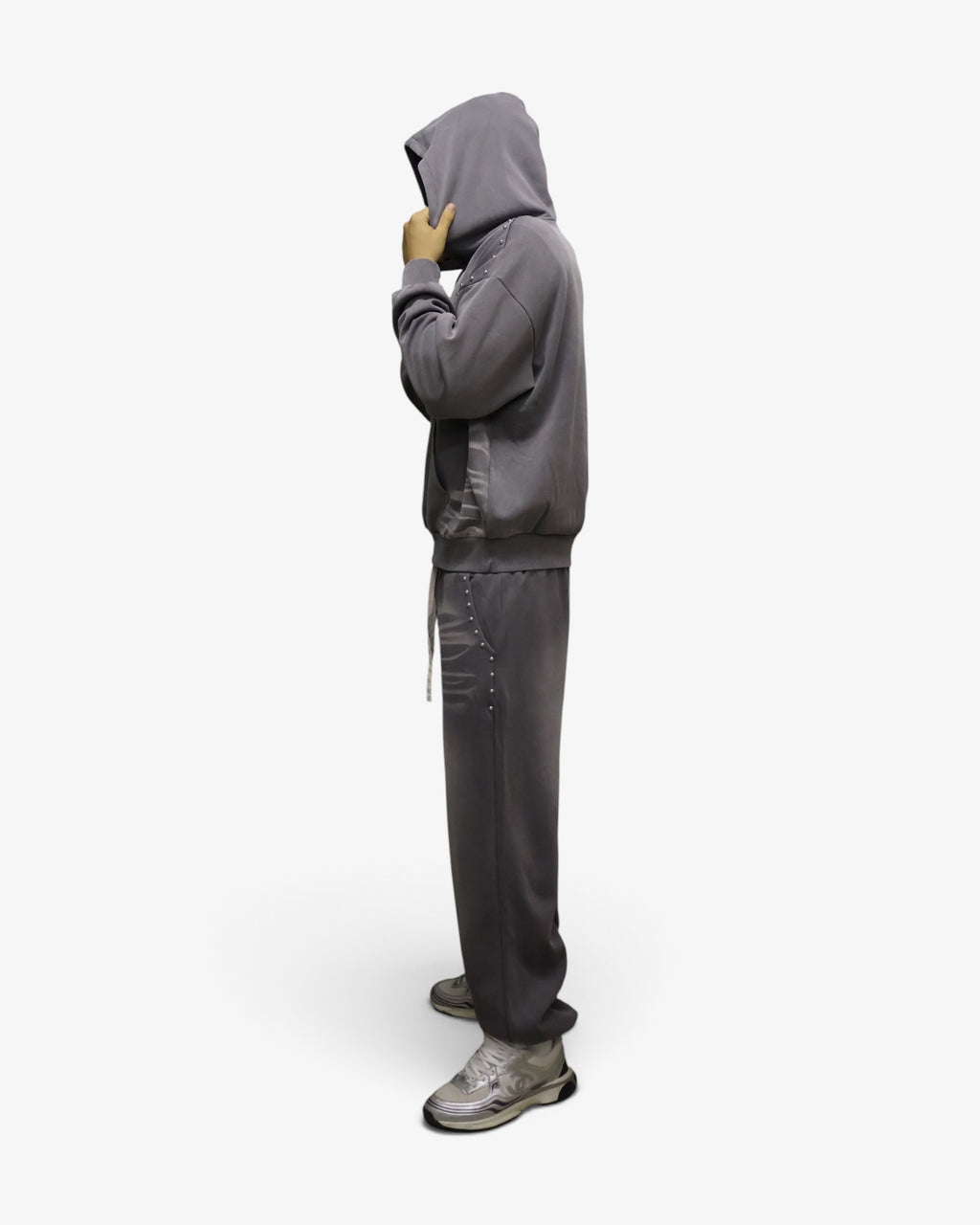 Gray Studded Tracksuit