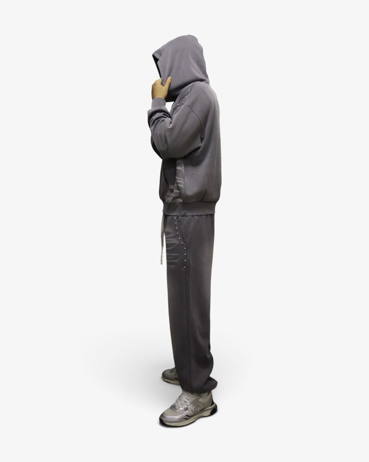 Gray Studded Tracksuit