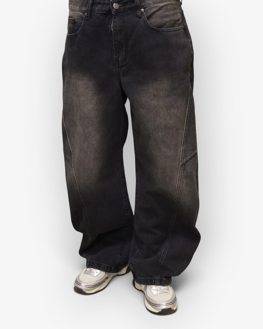 Dark Washed Stitch Denim