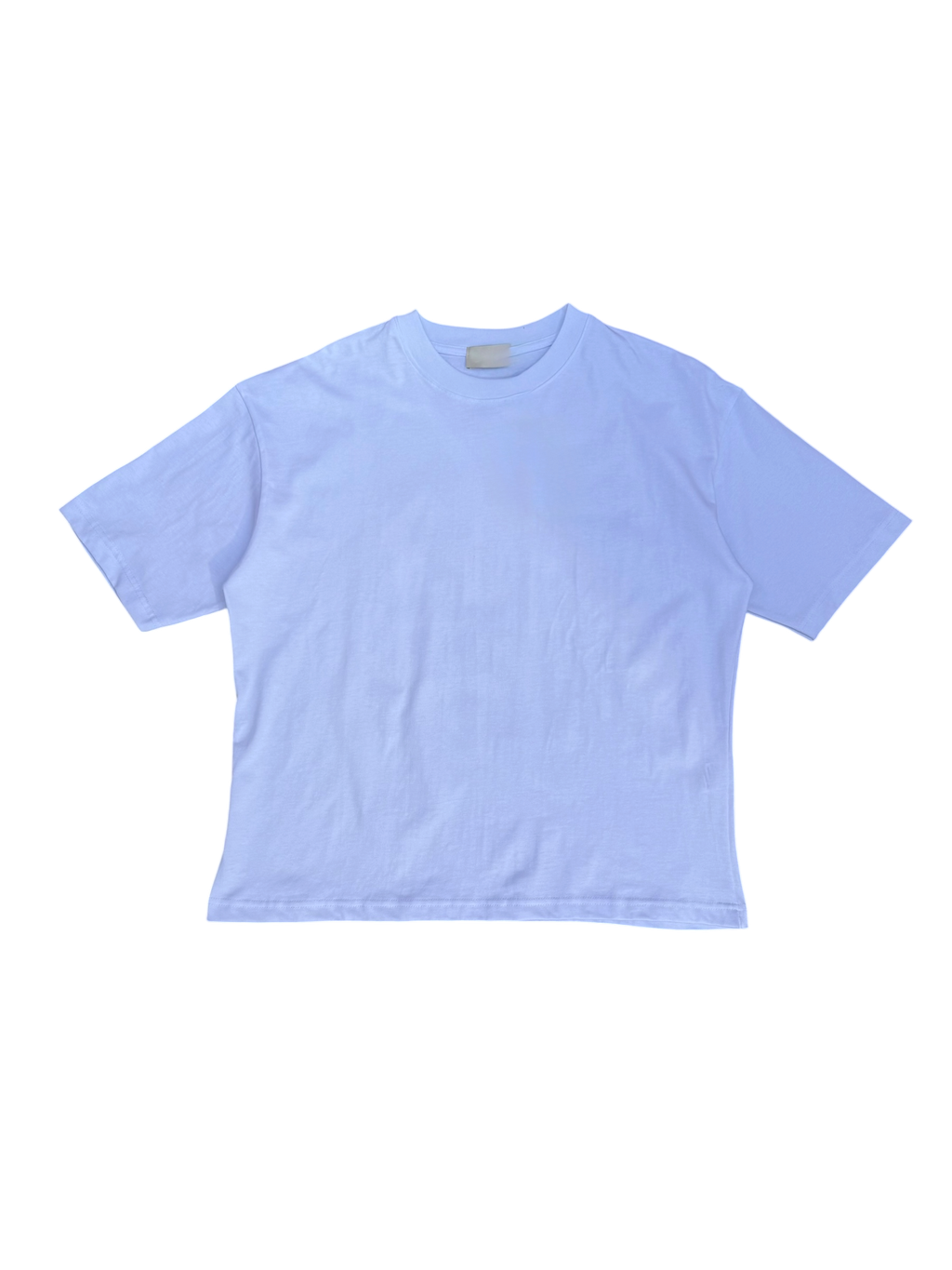 T-Shirt BoxyFit Scritta Retro “STA SENZA PNZIER” argentata brillantinata