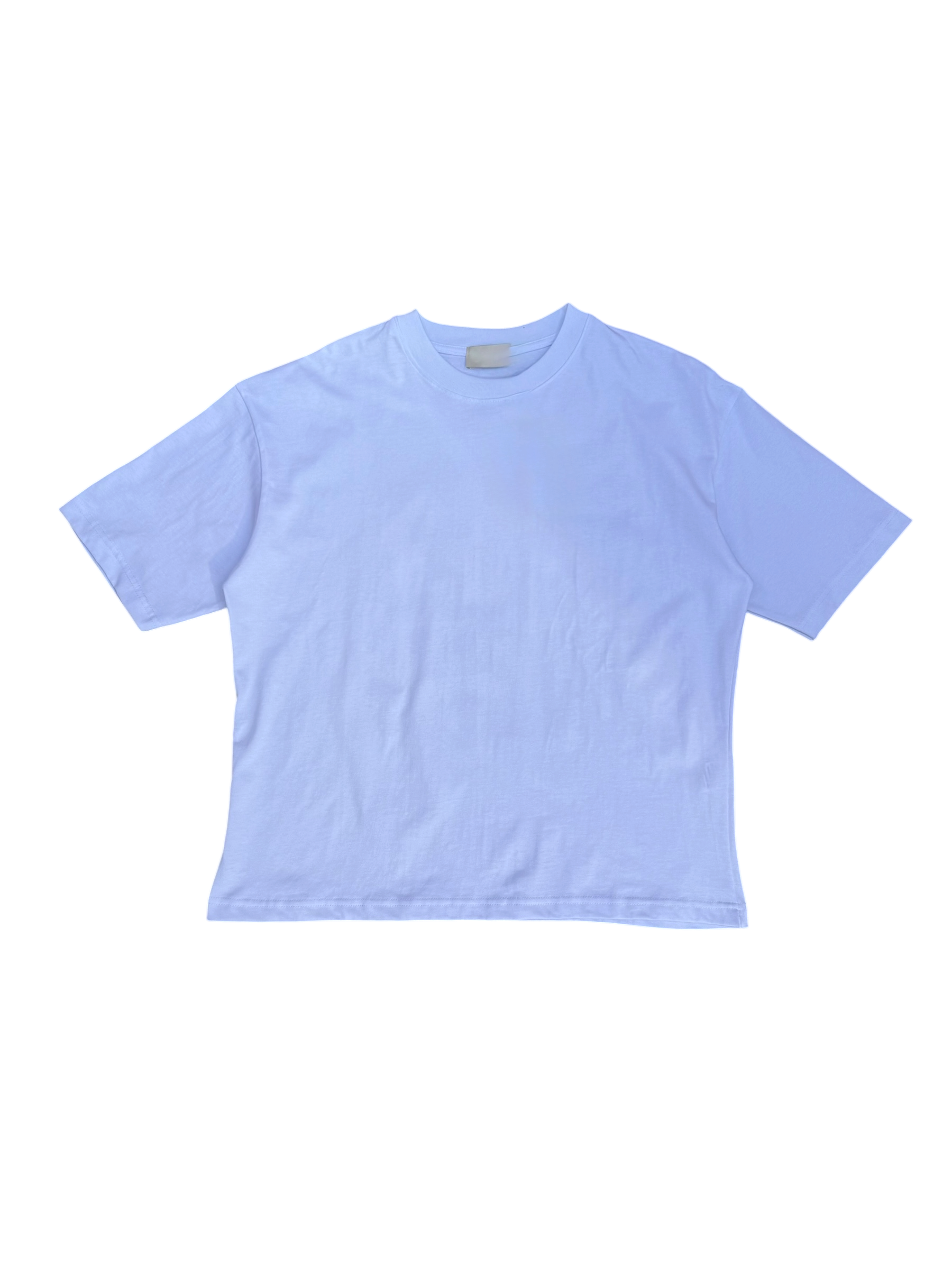 T-Shirt BoxyFit Scritta Retro “STA SENZA PNZIER” argentata brillantinata