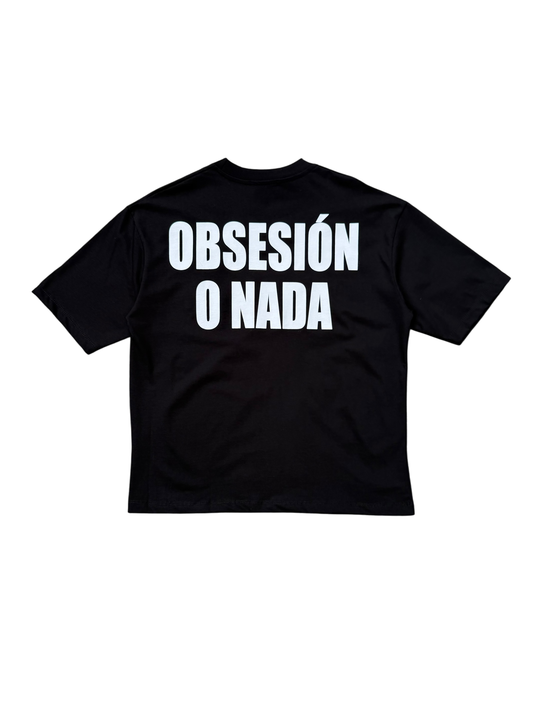 T-Shirt BoxyFit Scritta Retro "OBSESIÓN O NADA"