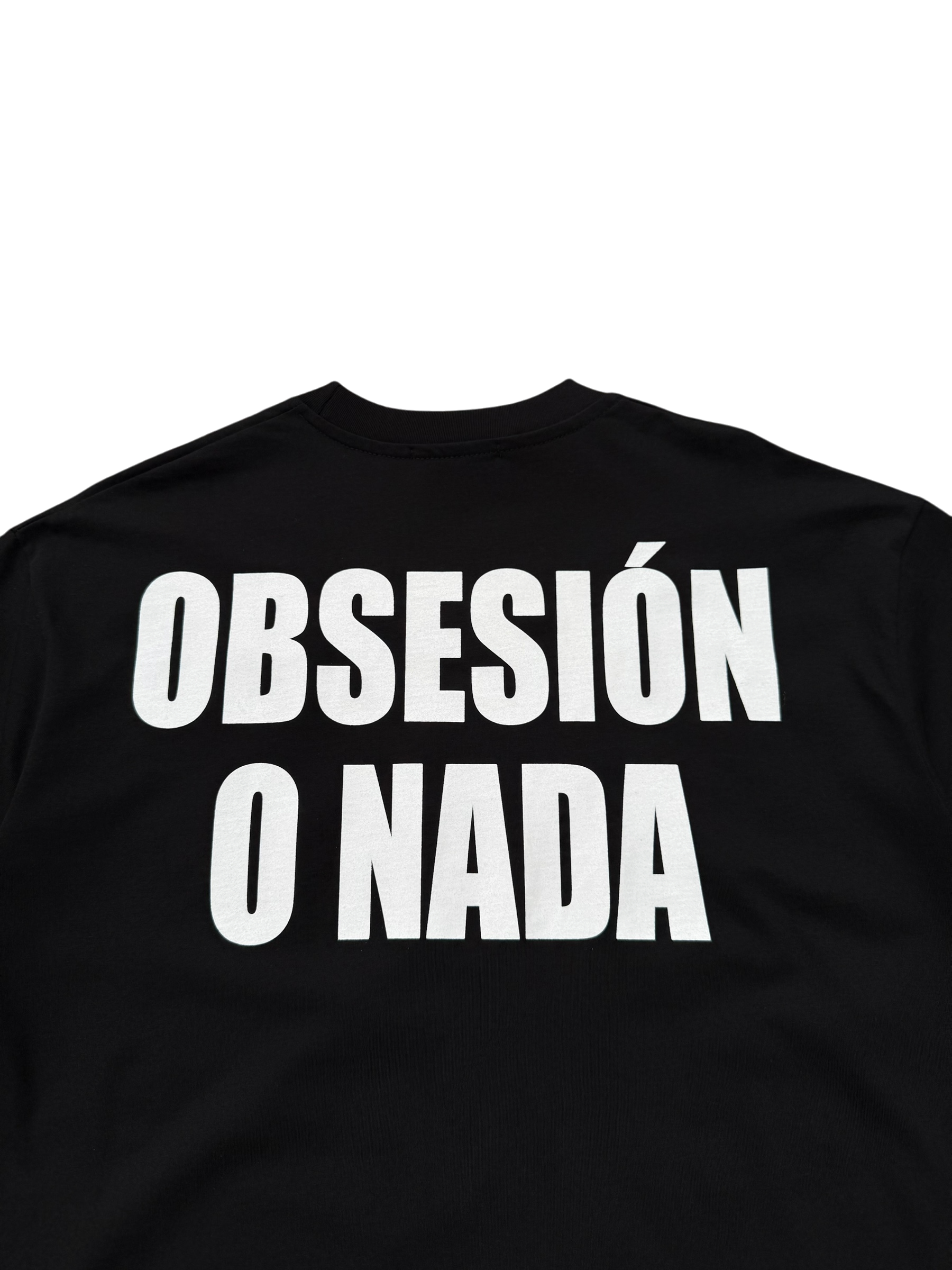 T-Shirt BoxyFit Scritta Retro "OBSESIÓN O NADA"