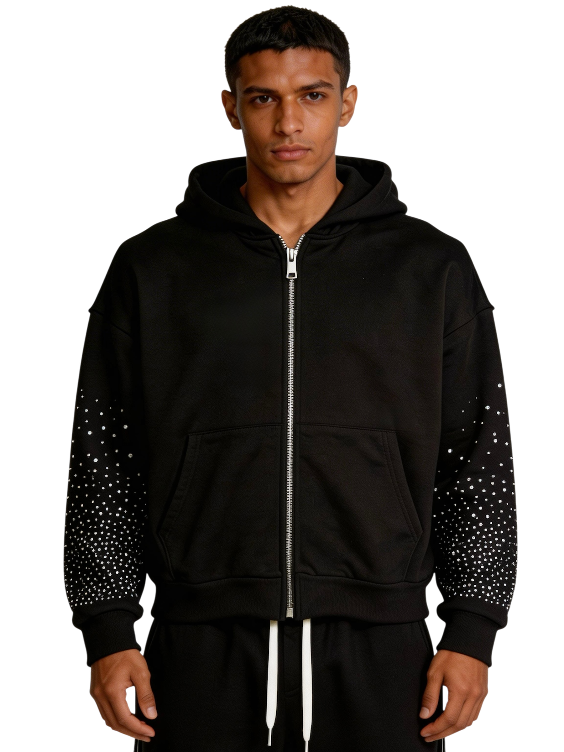 Felpa Zip Boxy Fit Brilli