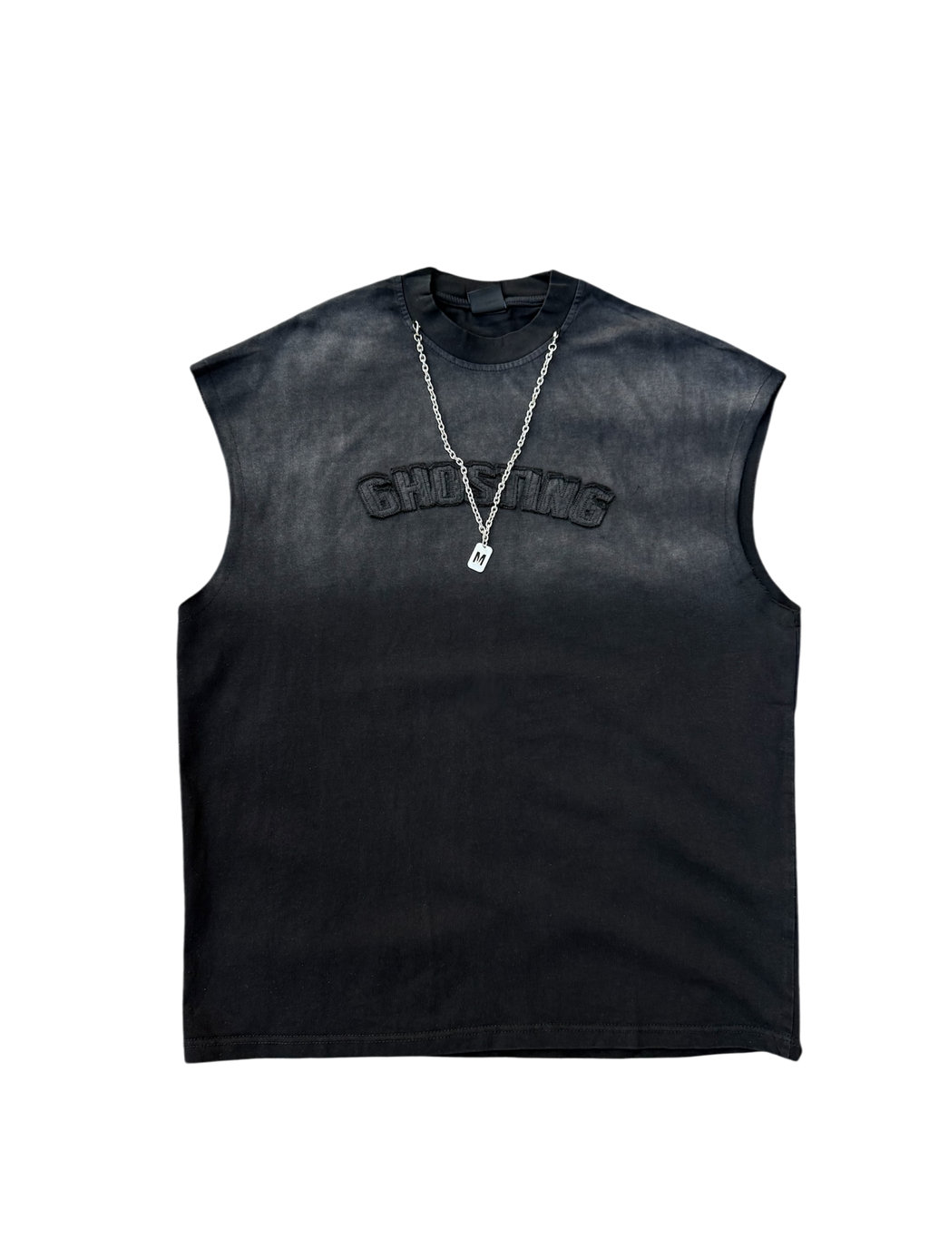 Tank Top Washed Collana Removibile
