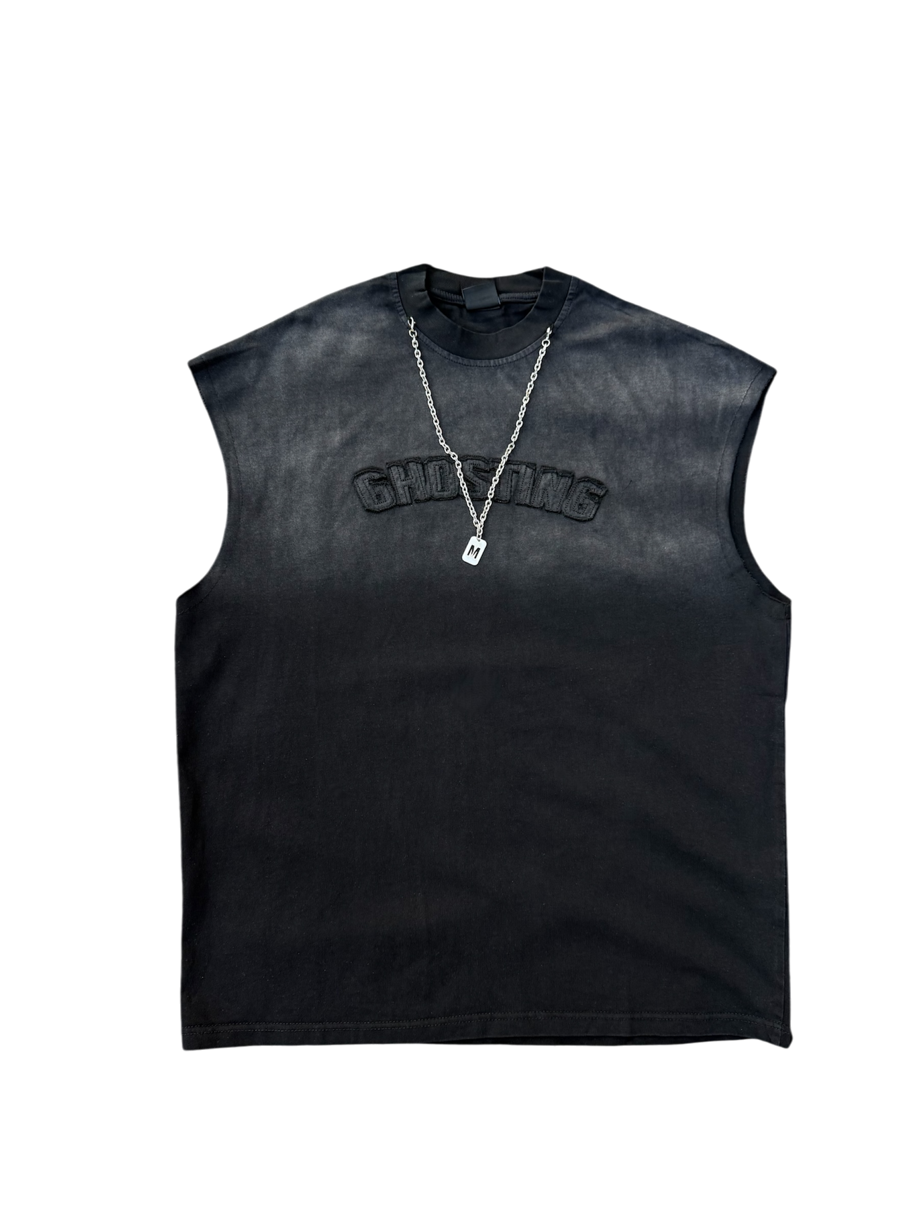 Tank Top Washed Collana Removibile