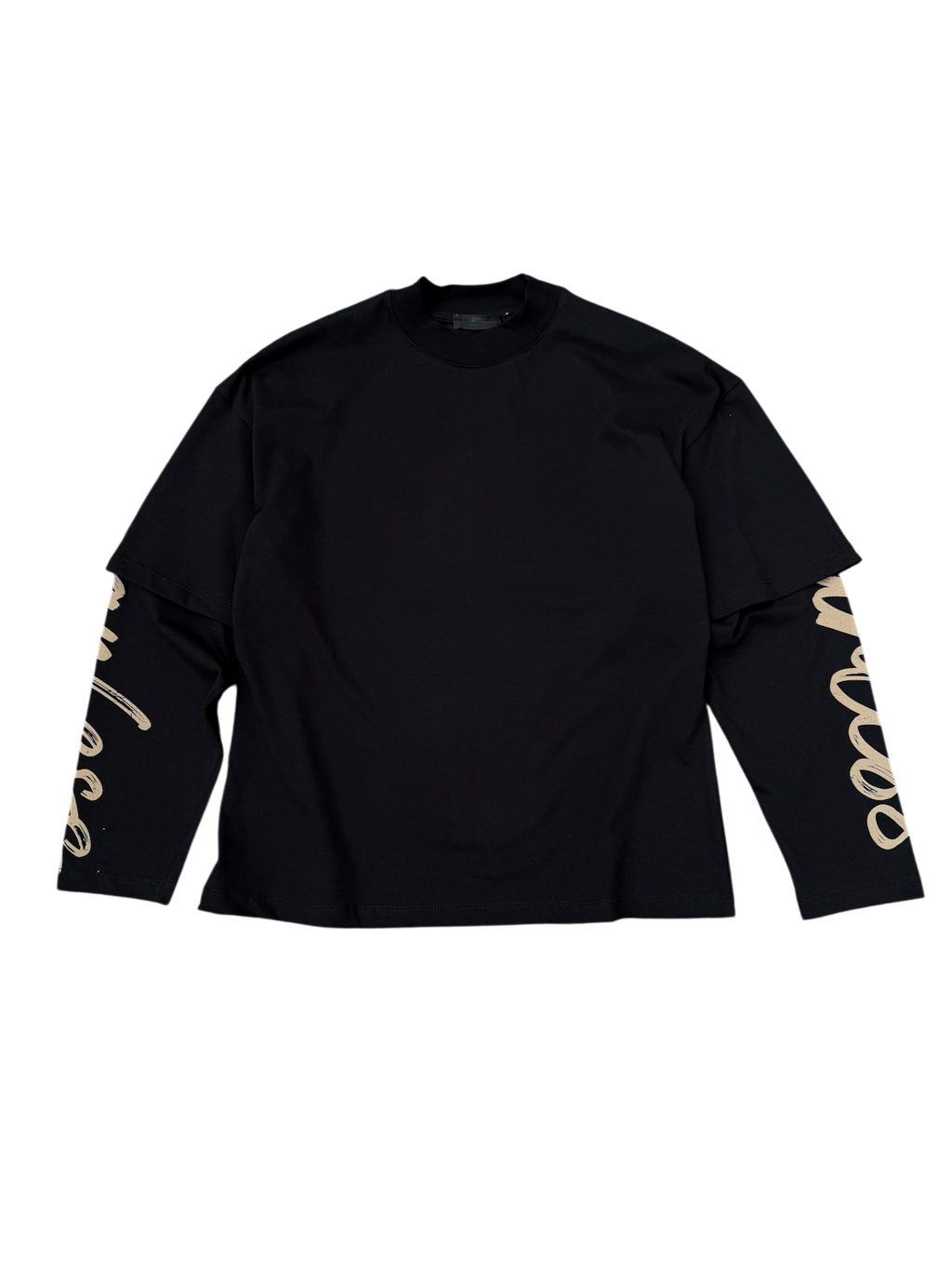 Longsleeve Nera Double Layered