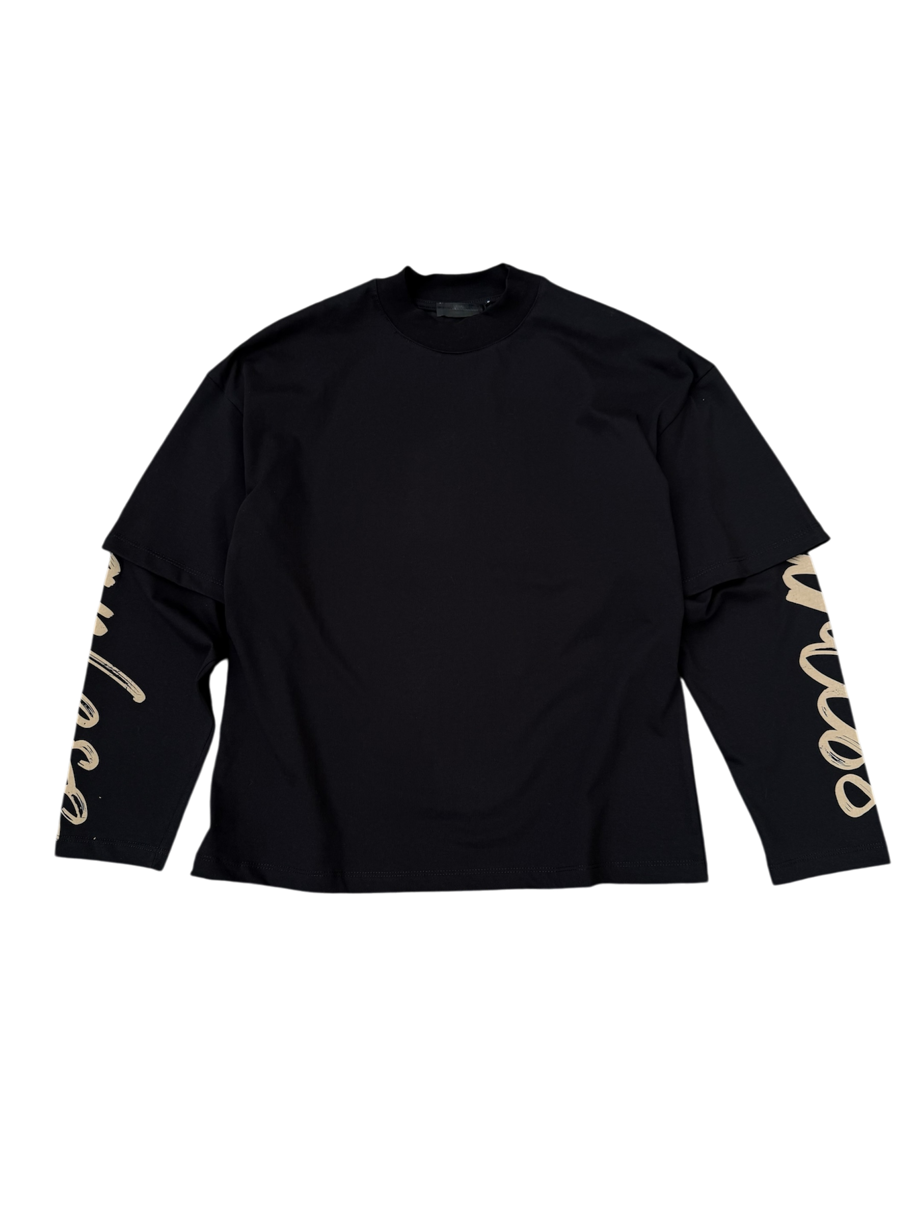 Longsleeve Nera Double Layered