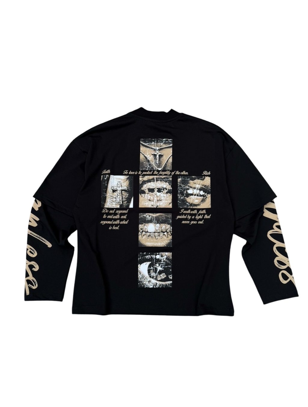 Longsleeve Nera Double Layered