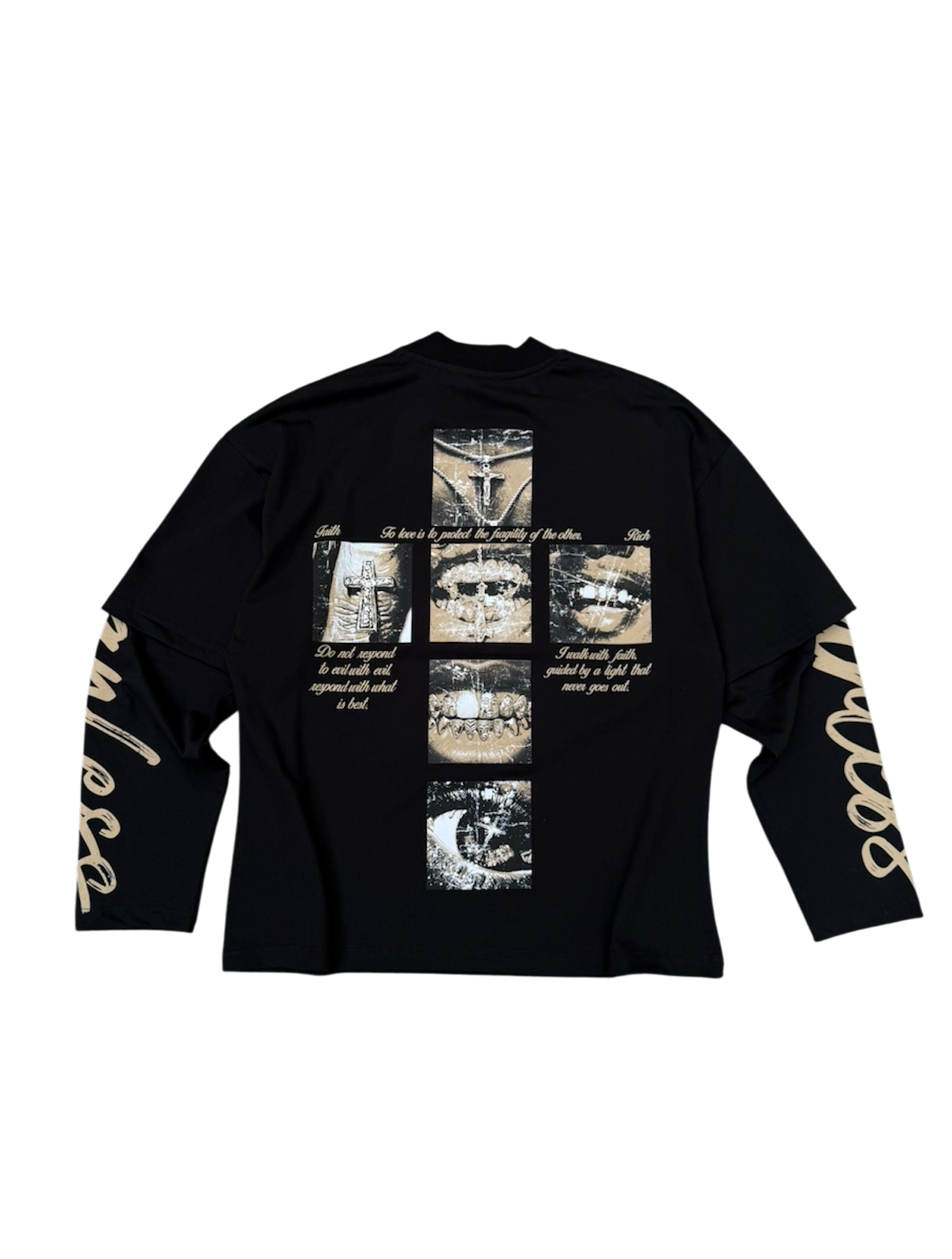 Longsleeve Nera Double Layered