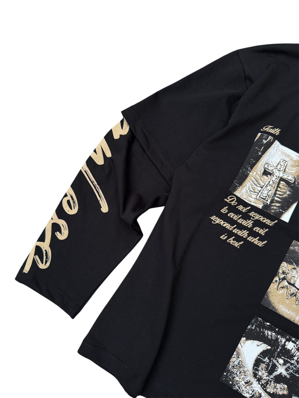Longsleeve Nera Double Layered