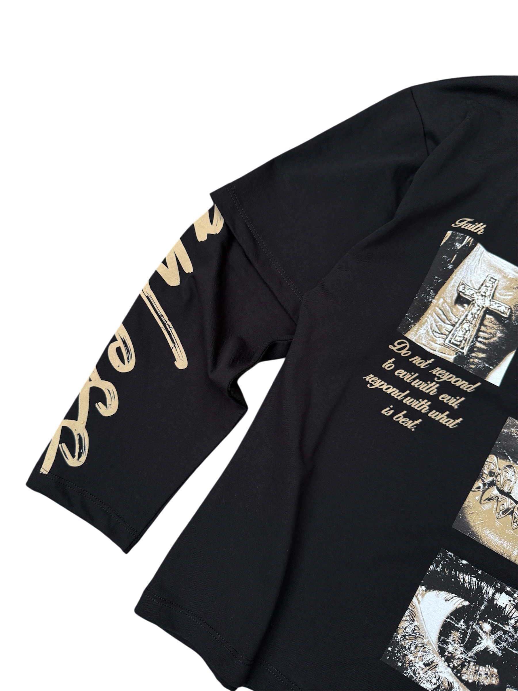 Longsleeve Nera Double Layered
