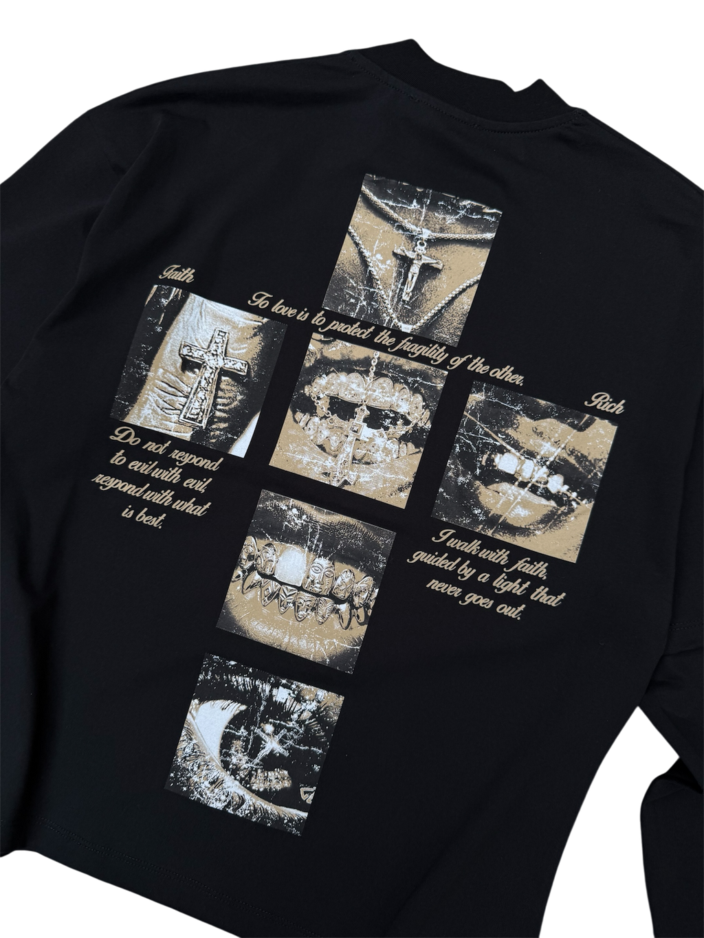 Longsleeve Nera Double Layered