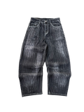 Jeans Baggy Nero Washed