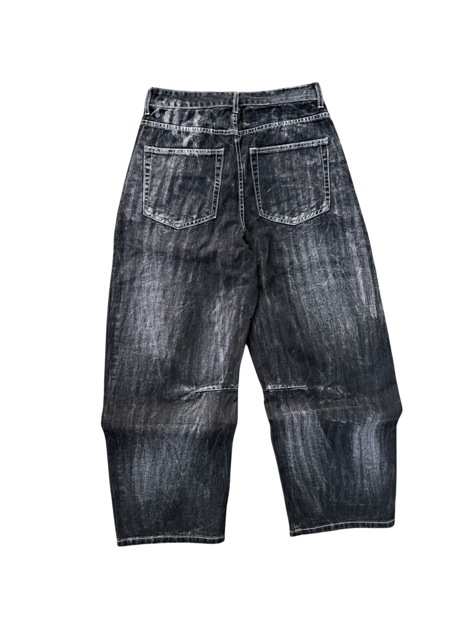 Jeans Baggy Nero Washed