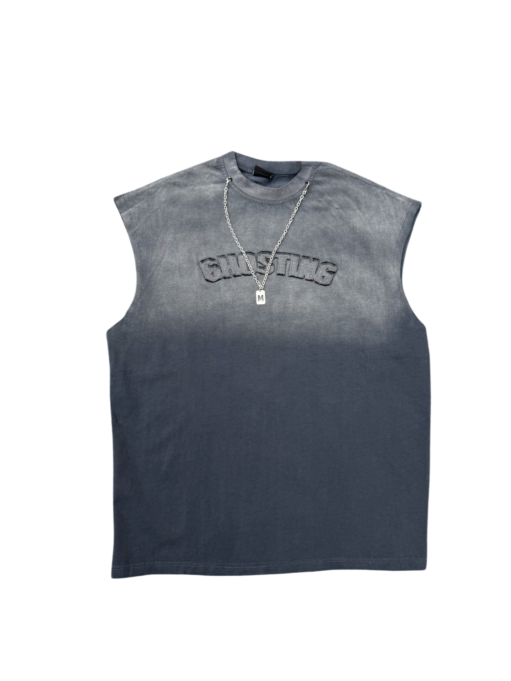 Tank Top Washed Collana Removibile