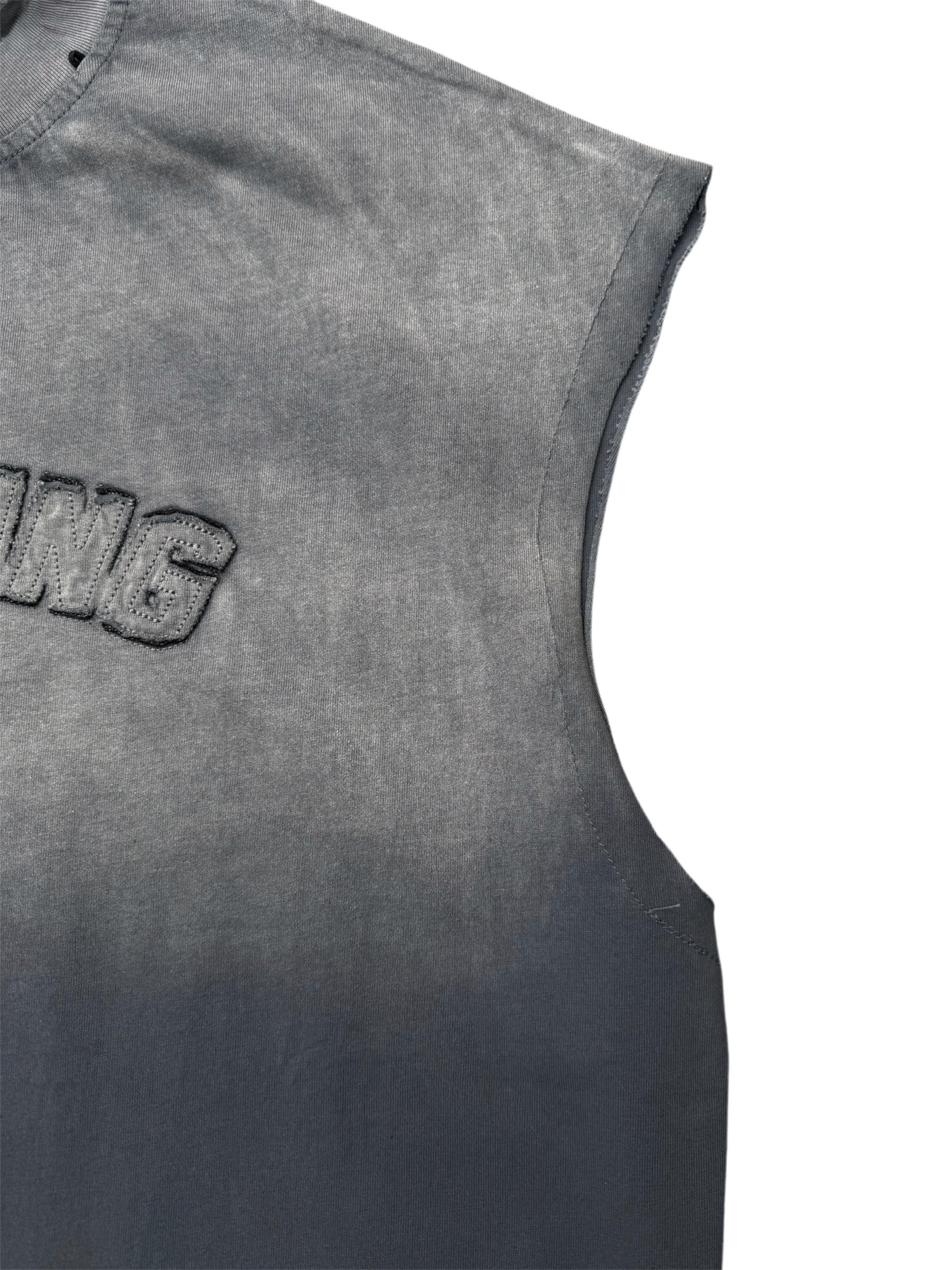 Tank Top Washed Collana Removibile