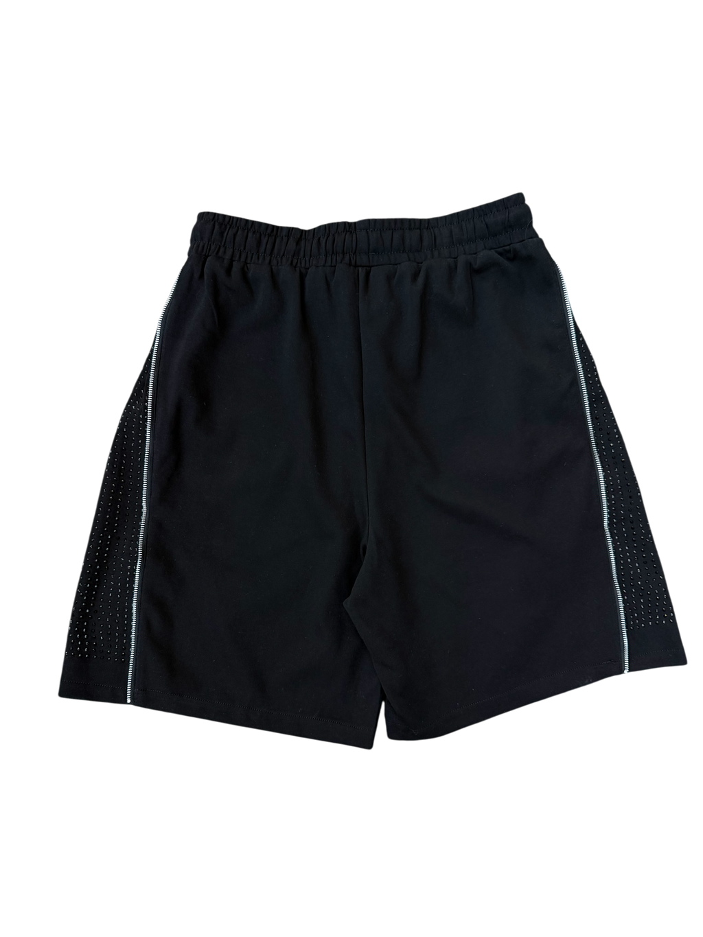 Pantaloncino Baggy Zip Brillantini Nero