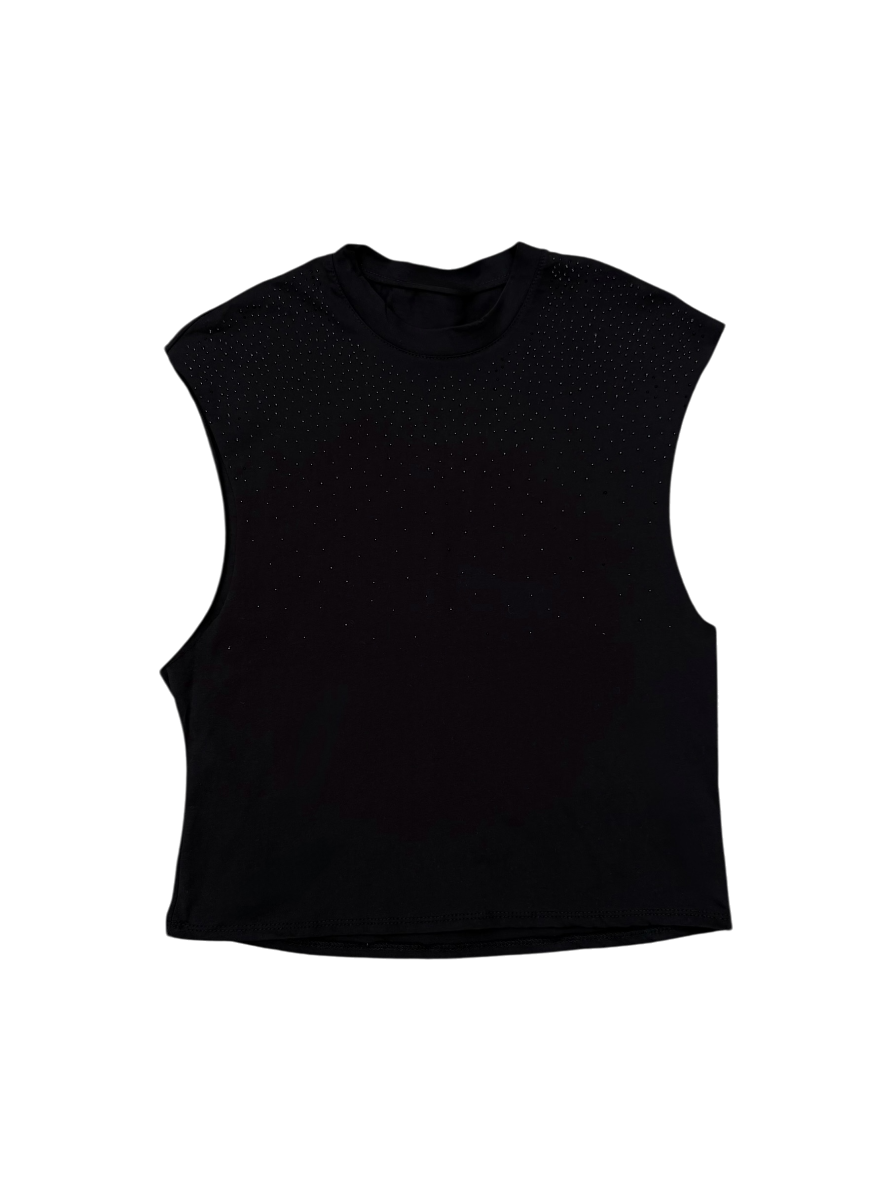 Canotta Boxy Fit Brillantinata