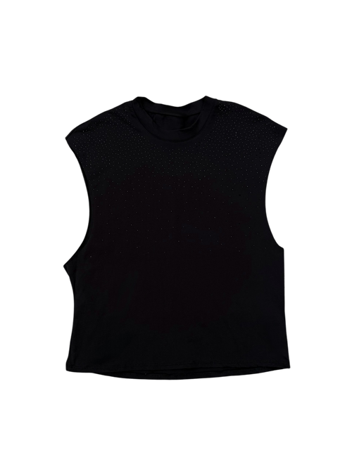 Canotta Boxy Fit Brillantinata