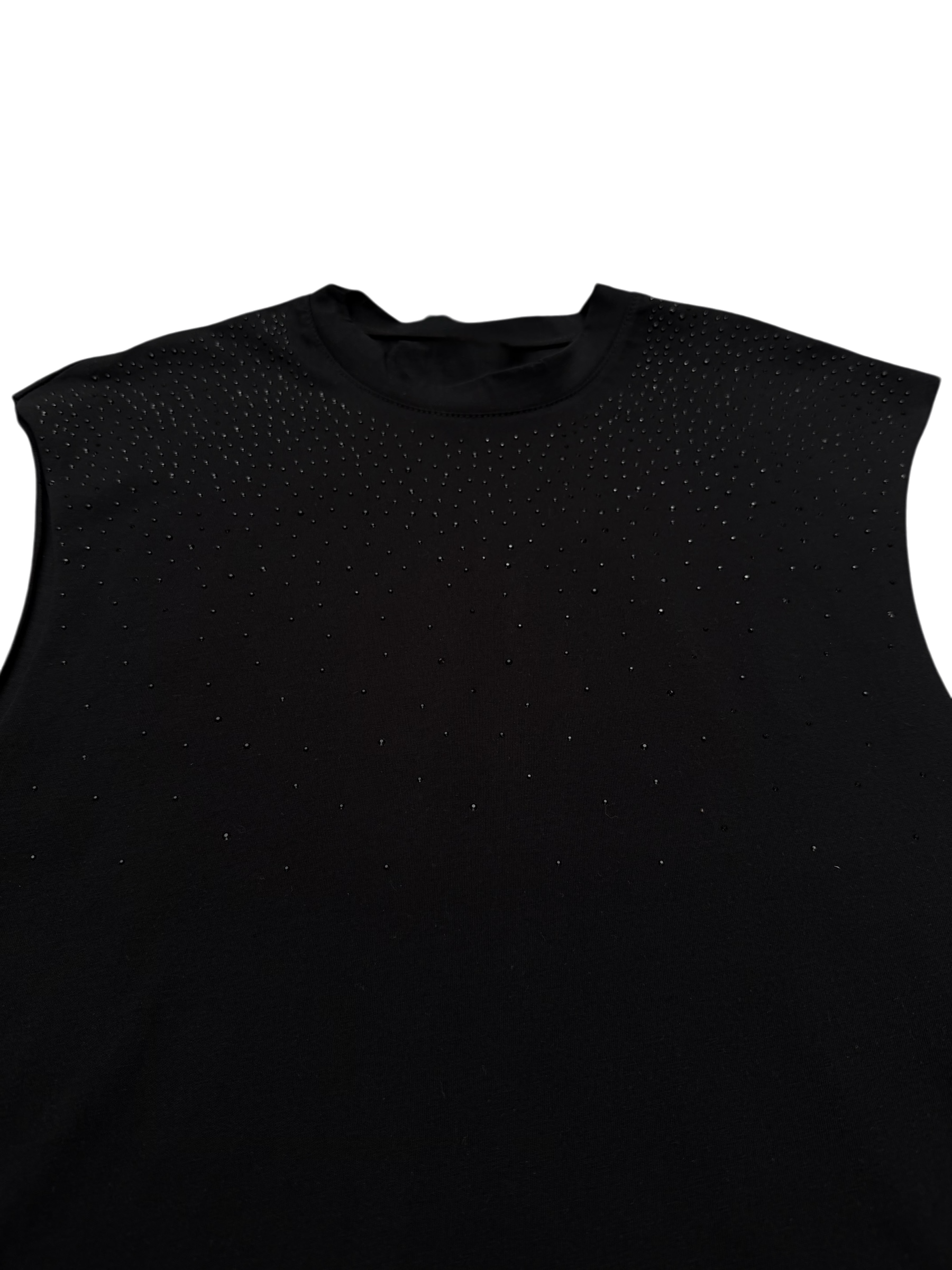 Canotta Boxy Fit Brillantinata