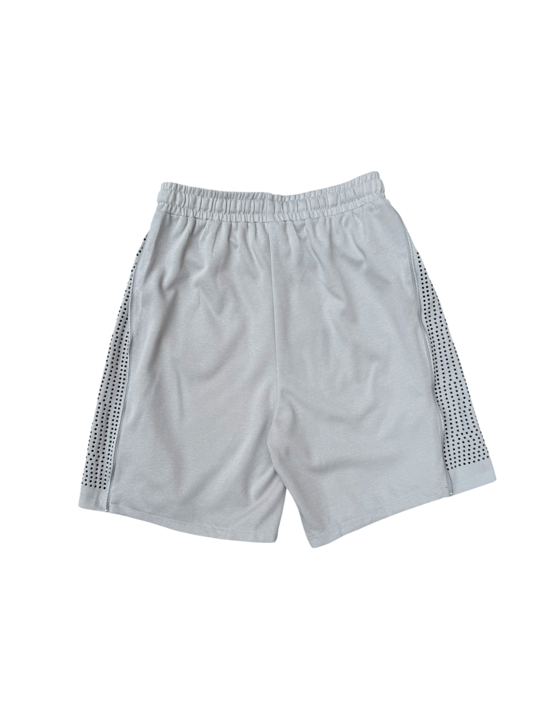 Pantaloncino Baggy Zip Brillantini Grigio